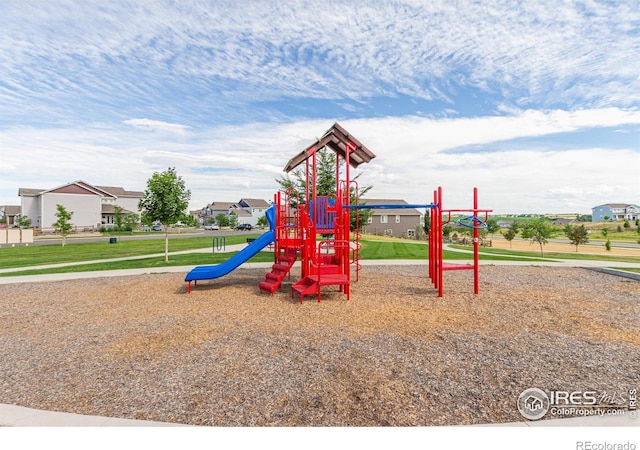 view of jungle gym