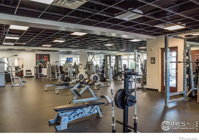 view of exercise room