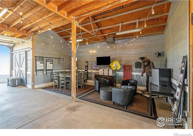 miscellaneous room featuring concrete flooring