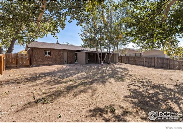 view of rear view of property