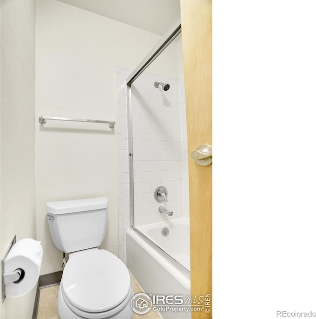 full bathroom featuring shower / washtub combination and toilet