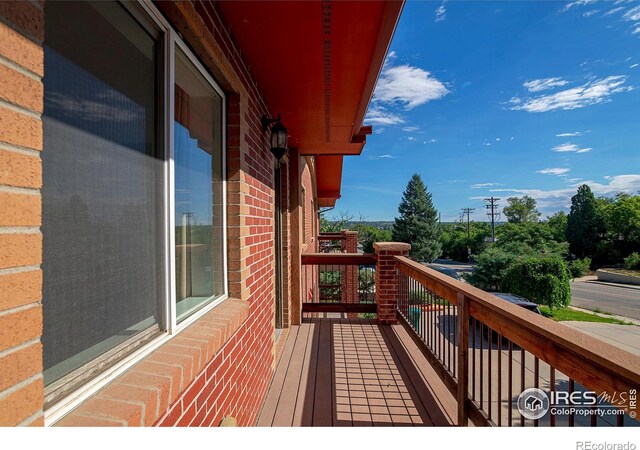 view of balcony