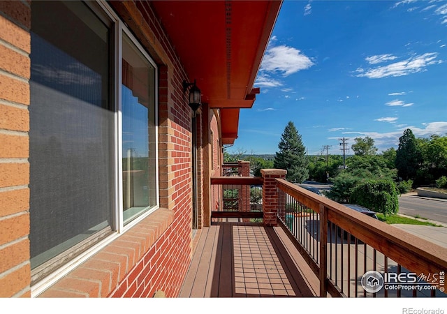 view of balcony