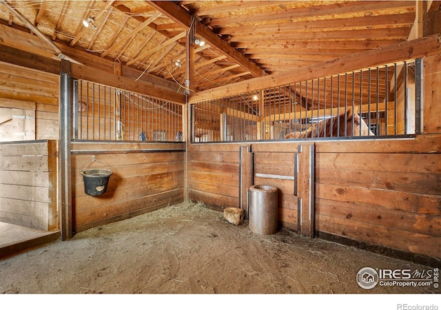 view of horse barn