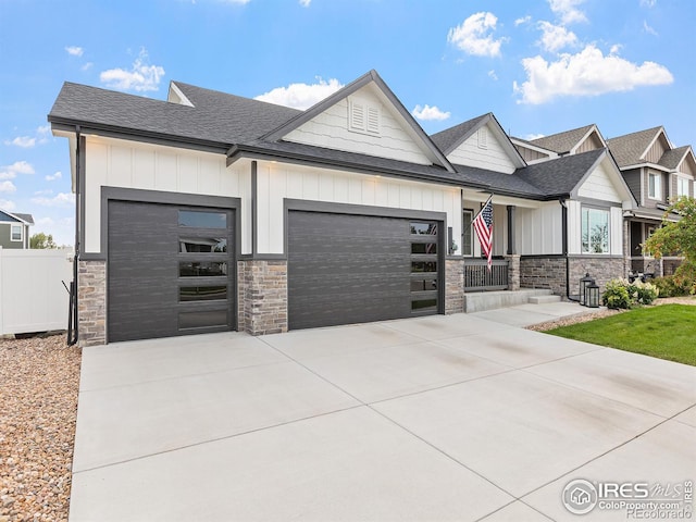 view of front of home featuring a garage