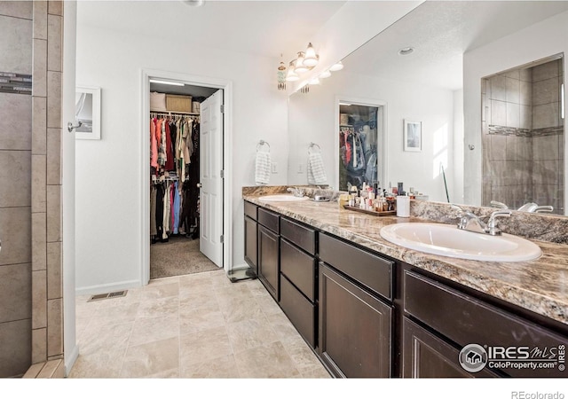 bathroom featuring vanity