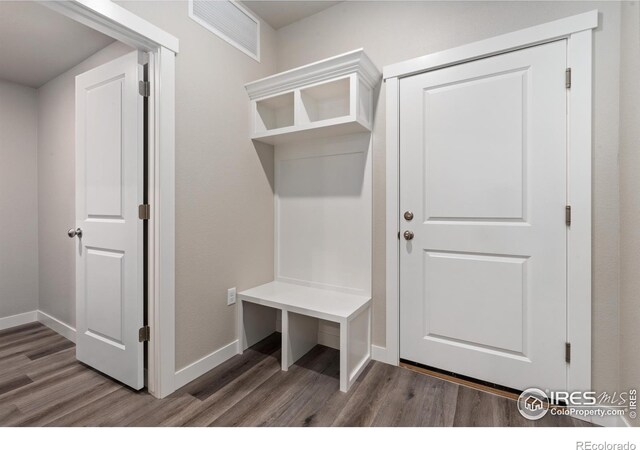 410 High Point Dr Unit 104, Longmont, CO 80504 - mudroom with dark wood-type flooring