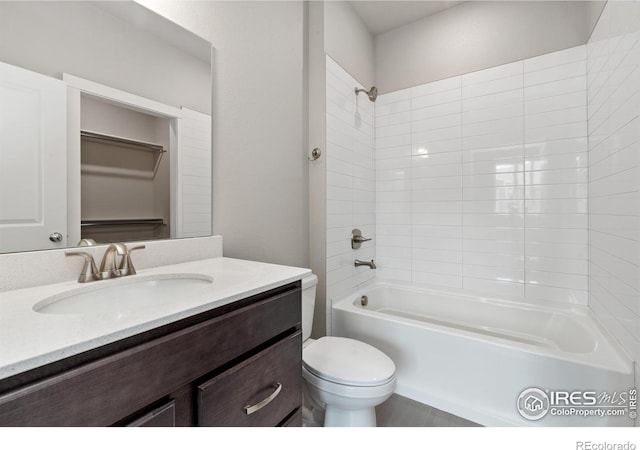 410 High Point Dr Unit 104, Longmont, CO 80504 - full bathroom with shower / washtub combination, toilet, and vanity