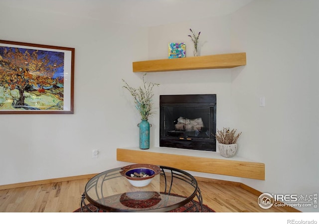 interior space featuring hardwood / wood-style floors