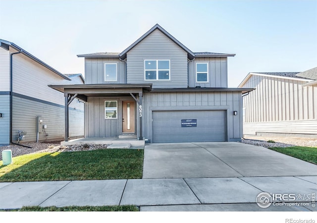 front facade featuring a garage