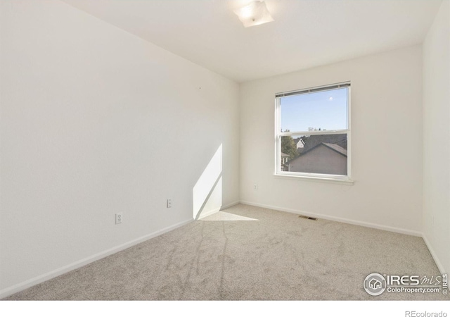 view of carpeted empty room