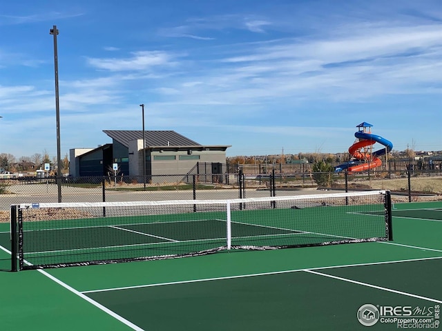 view of sport court