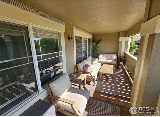 balcony with outdoor lounge area