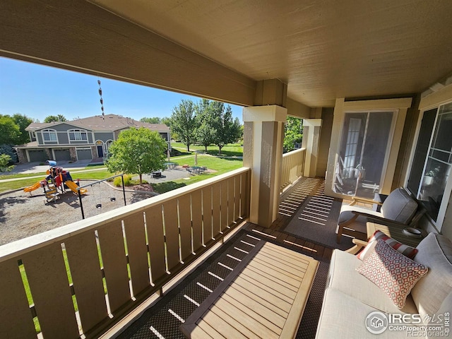 view of balcony