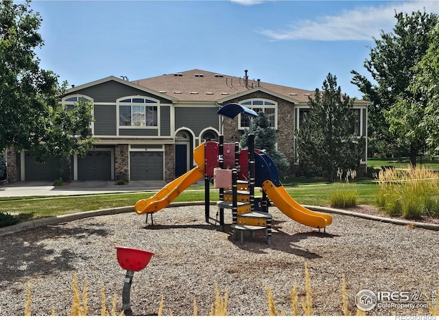 view of jungle gym