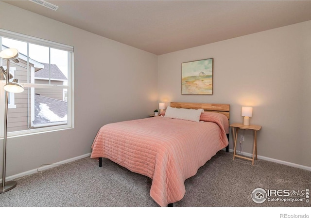 bedroom with carpet flooring