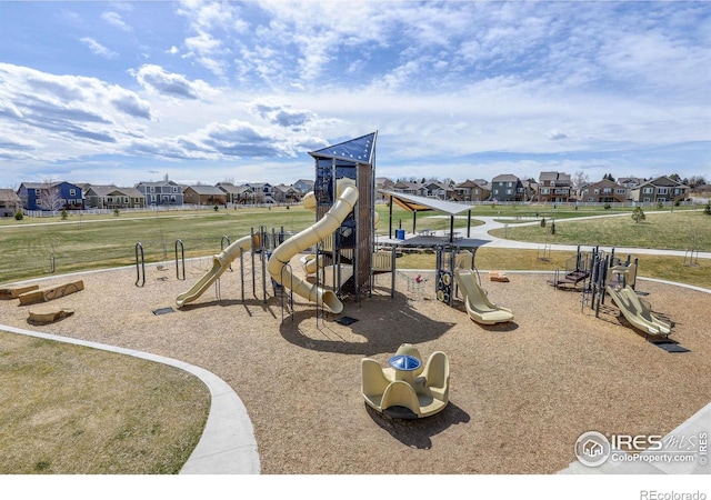 view of jungle gym