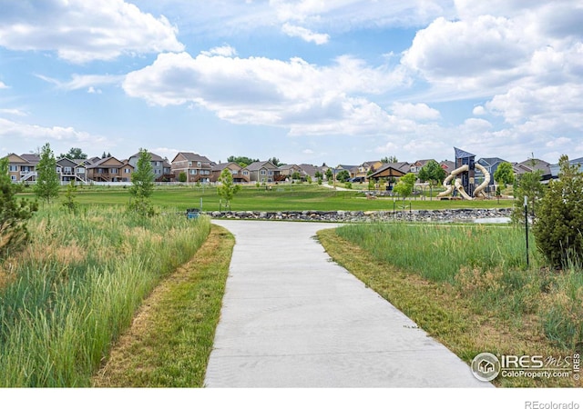 view of community featuring a playground