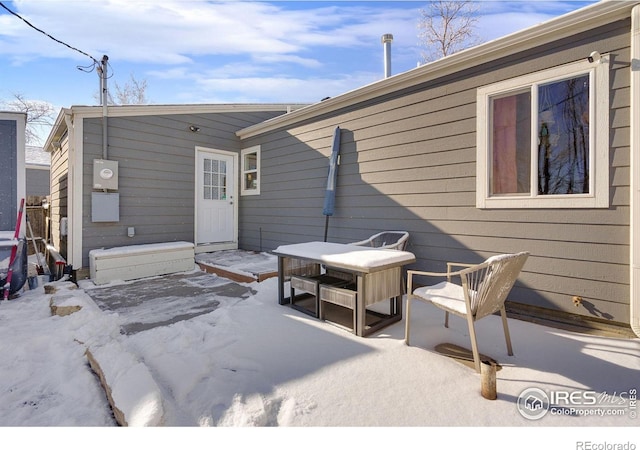 back of house with a patio area