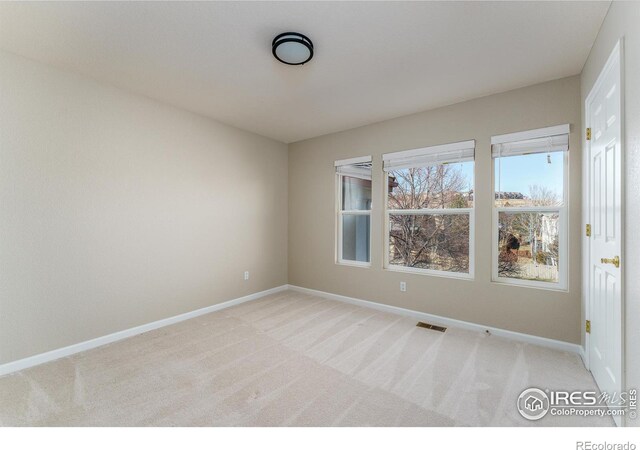 view of carpeted empty room