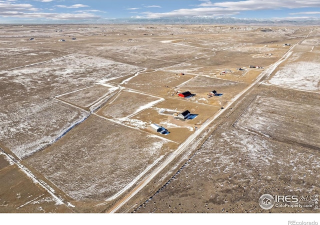 drone / aerial view featuring a rural view