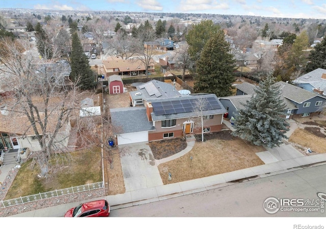 birds eye view of property