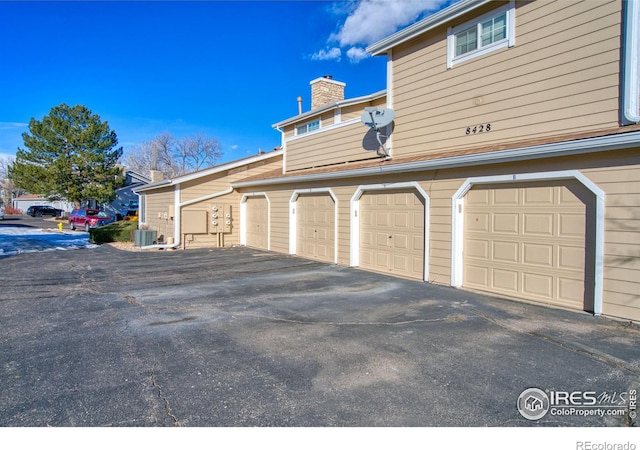 garage with central AC