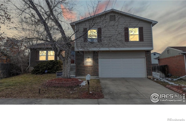 view of front of house featuring a garage