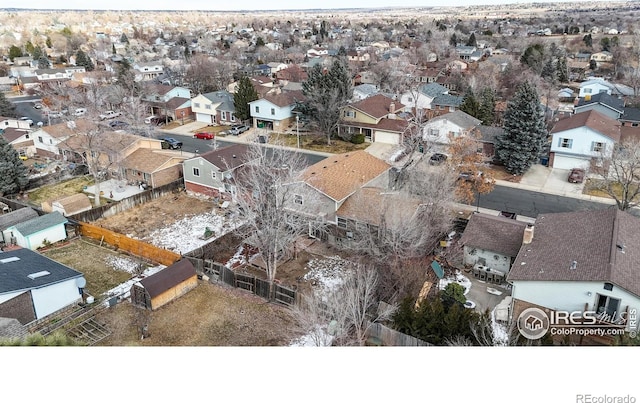 birds eye view of property