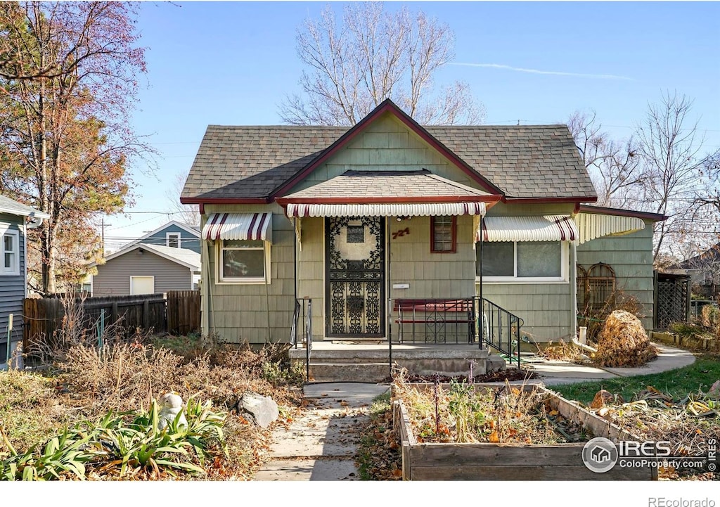 view of bungalow