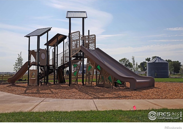 view of jungle gym