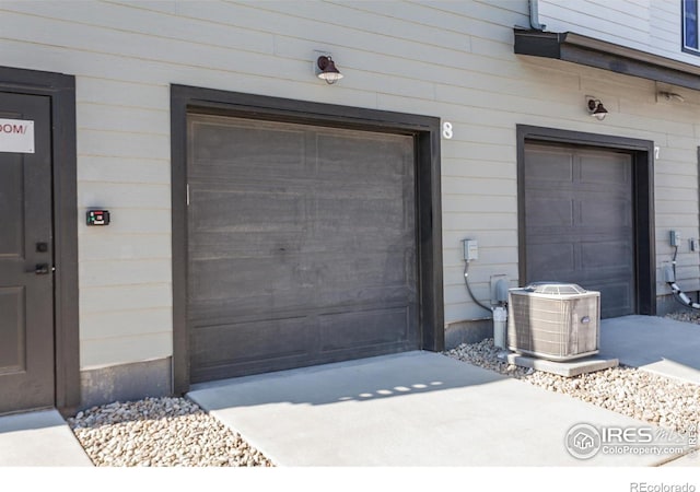 doorway to property with cooling unit