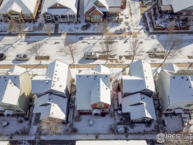 bird's eye view with a residential view