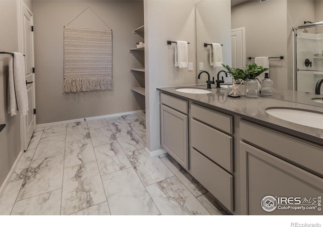 bathroom featuring vanity