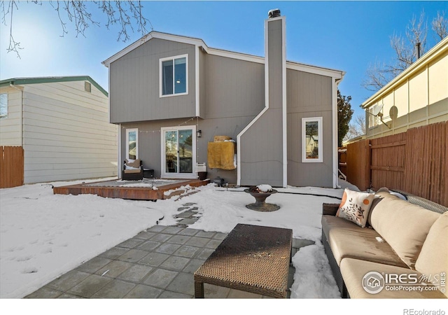 rear view of house with a patio area