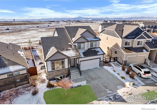 bird's eye view featuring a residential view