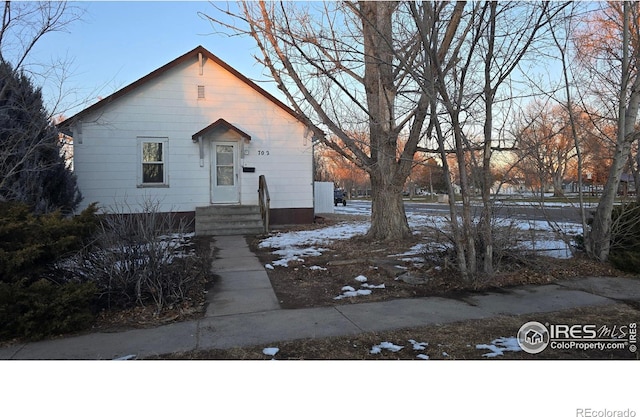 view of front of home