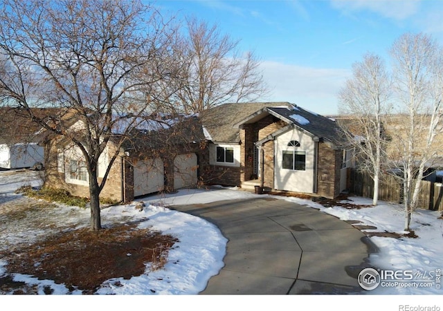 view of ranch-style home