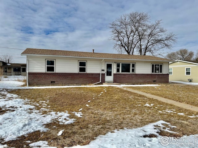 view of ranch-style home