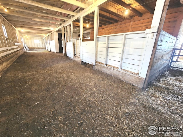 view of horse barn