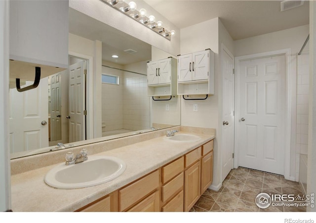 bathroom featuring vanity