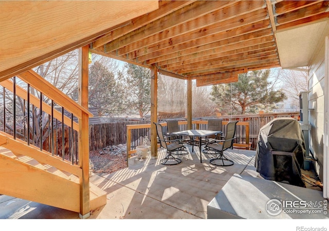 view of patio / terrace with grilling area