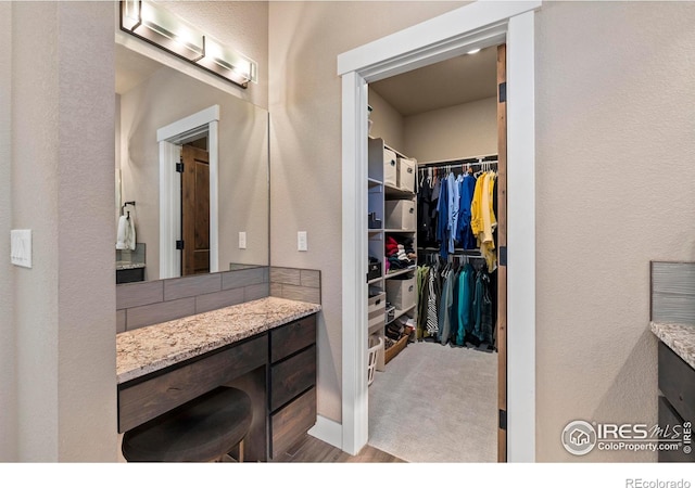 bathroom featuring vanity