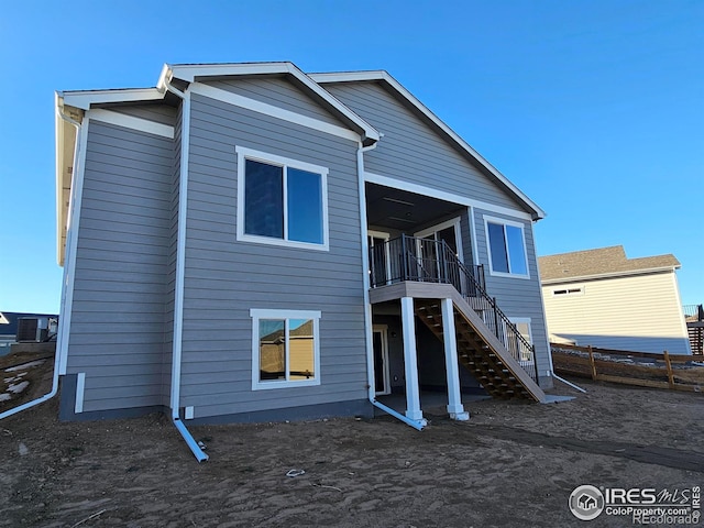 exterior space featuring central AC unit