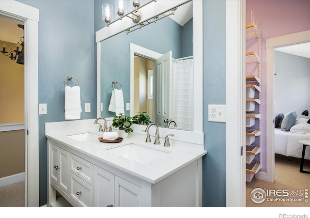 bathroom with vanity