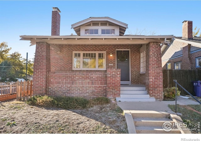 view of bungalow-style house