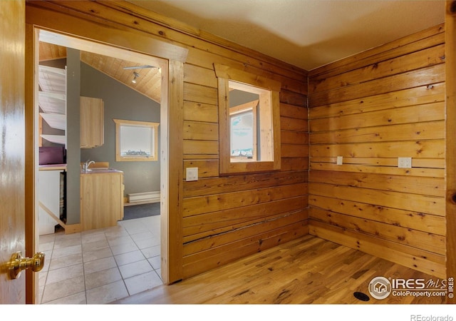 interior space featuring tile patterned flooring