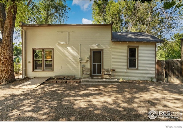 view of rear view of property