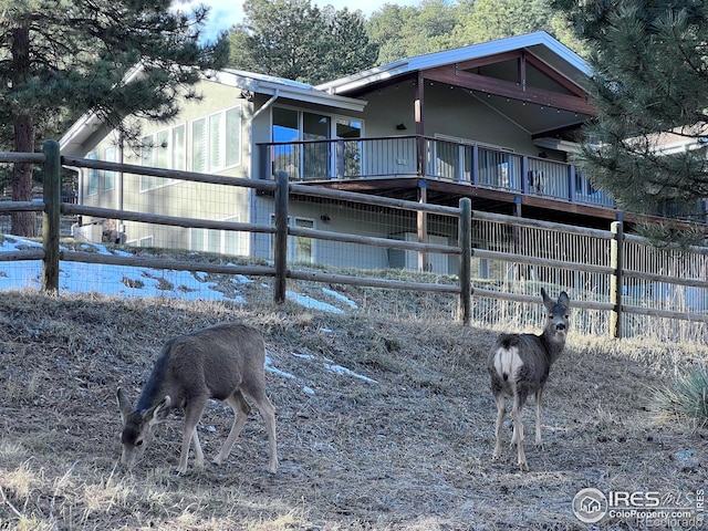 view of horse barn