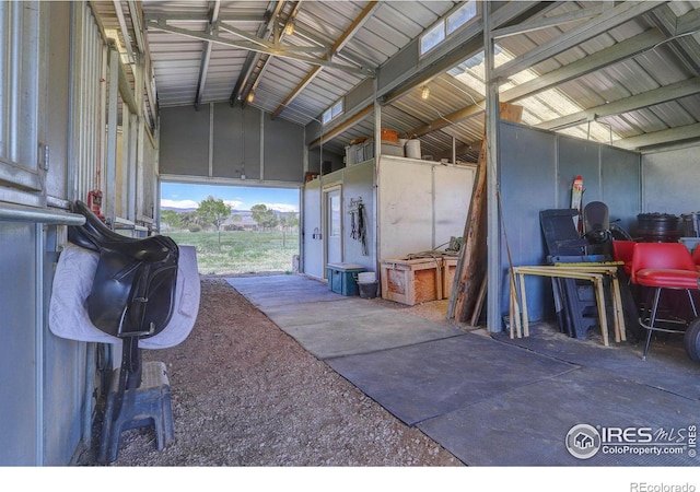 view of stable